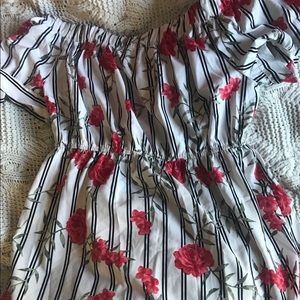 🌹 ADORABLE STRIPED FLOWER DRESS 🌹